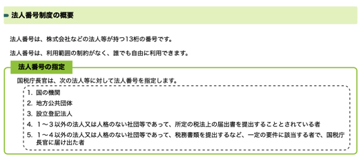 国税庁法人番号システム